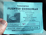 Fuentes Georginas - Hot Springs - Ticket