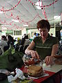 Guatemala City - Litegua Bus Station - Our Lunch - Laura