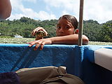 Río Dulce - El Golfete - Girl with Turtle