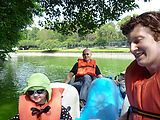 Chapultepec Park - Lake - Peddle Boats - Lyra - Geoff - Laura