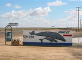 Road to Laguna Ojo de Liebre - Whales Sign (Photo Taken the Next Day)