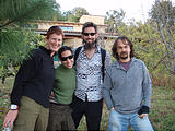 Michoacán - Laura, Aysleth, Brian, and his friend Alejandro Colella the music producer, near Yotatiro