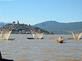 Lake Pátzcuaro Boat - Traditional Fishermen (photo by Geoff)