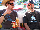 Lake Pátzcuaro Boat - Lars, Brian (photo by Geoff)