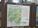Ochoco National Forest - Oregon - Sign - Map