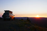 Ochoco National Forest - Oregon - Round Mountain Lookout - Sunset - Sportsmobile