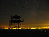 Bald Mountain Night Fresno Lights Lookout Tower (October 02, 2004 9:05 PM)
