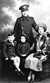 Silverton Family - Eileen - Jim - Joseph - Monica - Joseph not Officer Yet - Monica Looks Like the Queen