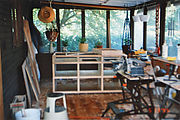 Back Porch - Redoing the Cabinets (Dunaway Photo, 1995)