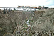 Crooked River Gorge, looking northeast towards 3 bridges (7/10 4:22 PM)