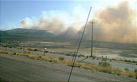 brush fires south of Salt Lake City (7/16 5:11 PM)