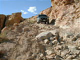 rough downhill section of Rec Rd. 230 (7/27 5:04 PM)