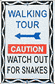 VLA - Tour - Watch For Snakes - Sign