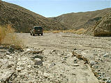 Sperry Wash road degenerates into just a dry riverbed (8/11 3:29 PM)