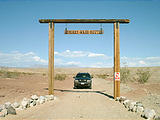 Exiting Sperry Wash - A four wheel drive club has erected a marker for Sperry Wash (8/11 4:05 PM)