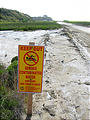 San Diego - Border Field State Park - Sign - Sewage Contaminated Water Sign (May 31, 2006 4:20 PM)