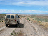 Black Rock Desert - Approaching Sulphur and the Playa - Sportsmobile (June 3, 2006 2:48 PM)