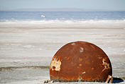Utah - Rozel Point Oil Field - Rusty Metal Sphere