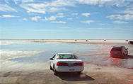 Utah - Speed Week - Bonneville Salt Flats - Big Puddle at Entrance