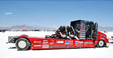 Utah - Speed Week - Bonneville Salt Flats - Truck with Huge Engine