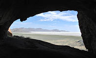 Utah - Silver Island Mountains - Hillside Cave