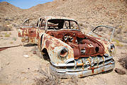 Utah - Crater Island - Tungsten Mill - Rusty Car - 1950 Pontiac Streamliner