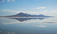 Utah - Speed Week - Bonneville Salt Flats - Water, Mountains