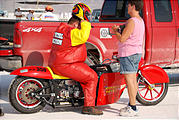 Utah - Speed Week - Bonneville Salt Flats - Motorcycle - "The Bonneville Bullet"