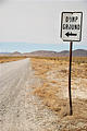 Nevada - Imlay - "Dump Ground" Sign