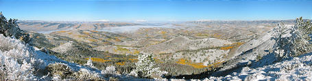 Reservation Ridge - Snow - Aspens (9:47 AM Oct 5, 2005)