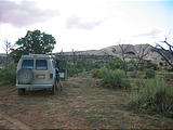 Comb Ridge - Trail to ruins - Cave - Sportsmobile (4:27 PM Oct 9, 2005)