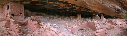 Comb Ridge - Ruins - Walls (6:56 PM Oct 9, 2005)