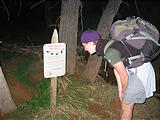 Comb Ridge - Ruins - Sign - Laura (7:07 PM Oct 9, 2005)
