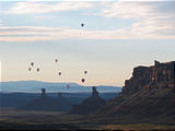 Valley of the Gods - Hot Air Balloons (8:14 AM Oct 11, 2005)