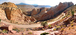 Capitol Reef National Park - Burr Trail Switchbacks (10:51 AM Oct 12, 2005)