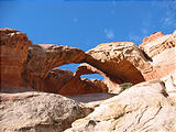 Capitol Reef National Park - Double Arch (11:12 AM Oct 12, 2005)