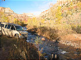 Capitol Reef National Park - Pleasant Creek Road - Crossing Stream (5:42 PM Oct 12, 2005)