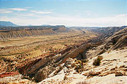 Capitol Reef National Park - Strike Valley Overlook - Waterpocket Fold - Looking Southeast from Strike Valley Overlook