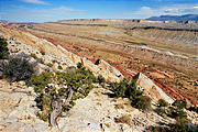 Capitol Reef National Park - Strike Valley Overlook - Waterpocket Fold - Looking Northeast from Strike Valley Overlook