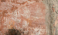 River House Ruin - Pictographs - Handprints