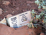 Cedar Mesa - Canyon - Citadel Ruin - Sign