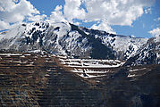 Salt Lake City - Bingham Copper Mine - Snow