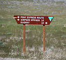 Pony Express Trail - Sign