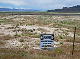 Pony Express Trail - Fence - Military Area - Dugway Proving Grounds - Sign - Danger