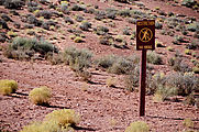 Monument Valley - No Hiking Sign