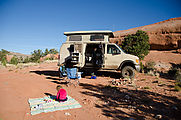 Camping near Hole in the Rock - Sportsmobile