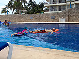 Isla Mujeres - Ixchel Beach Hotel - Pool - Lyra - Geoff (Photo by Laura)